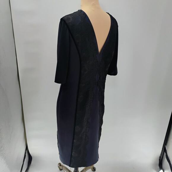 catherine Deane Blue Fitted MIDI Formal Dress size 12 - Picture 6 of 12